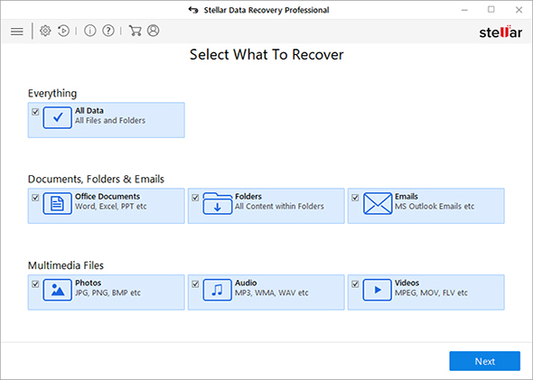 Click to view Stellar Phoenix Windows Data Recovery Professional 7.0 screenshot